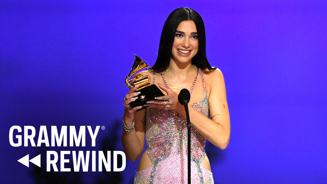 Watch Dua Lipa Win A GRAMMY For 'Future Nostalgia'