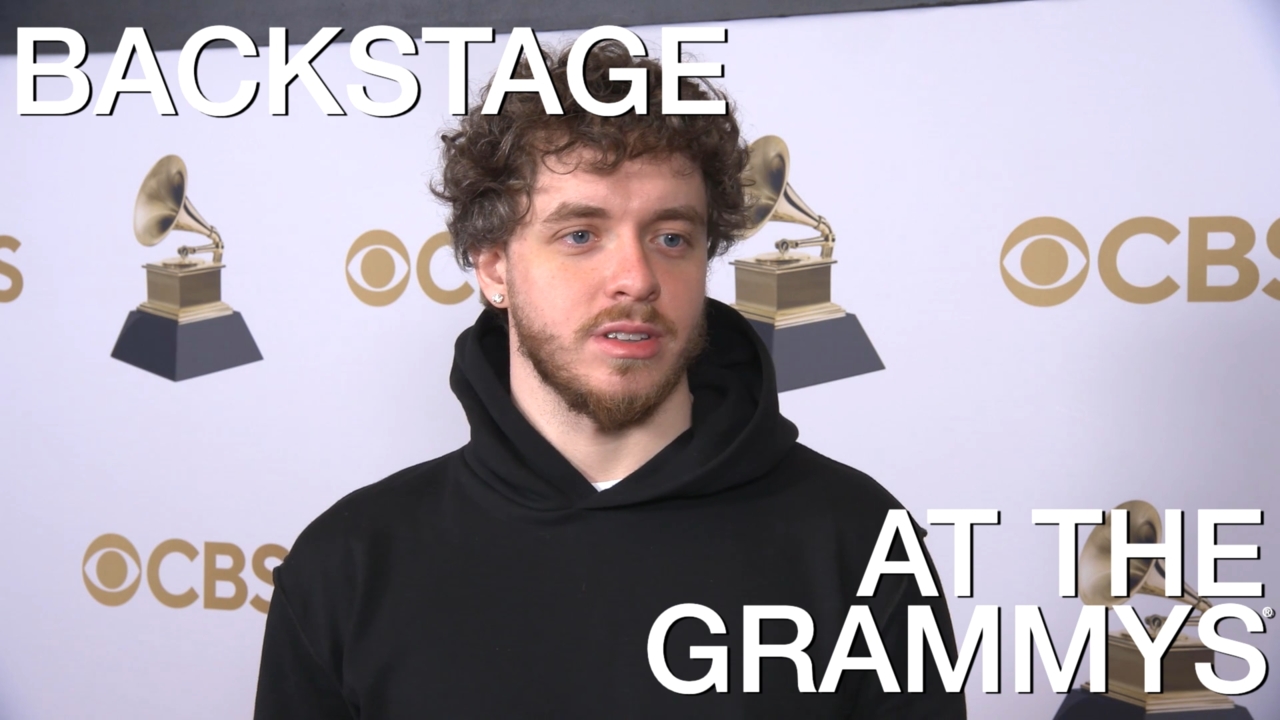 Backstage At The 2022 GRAMMYs With Jack Harlow