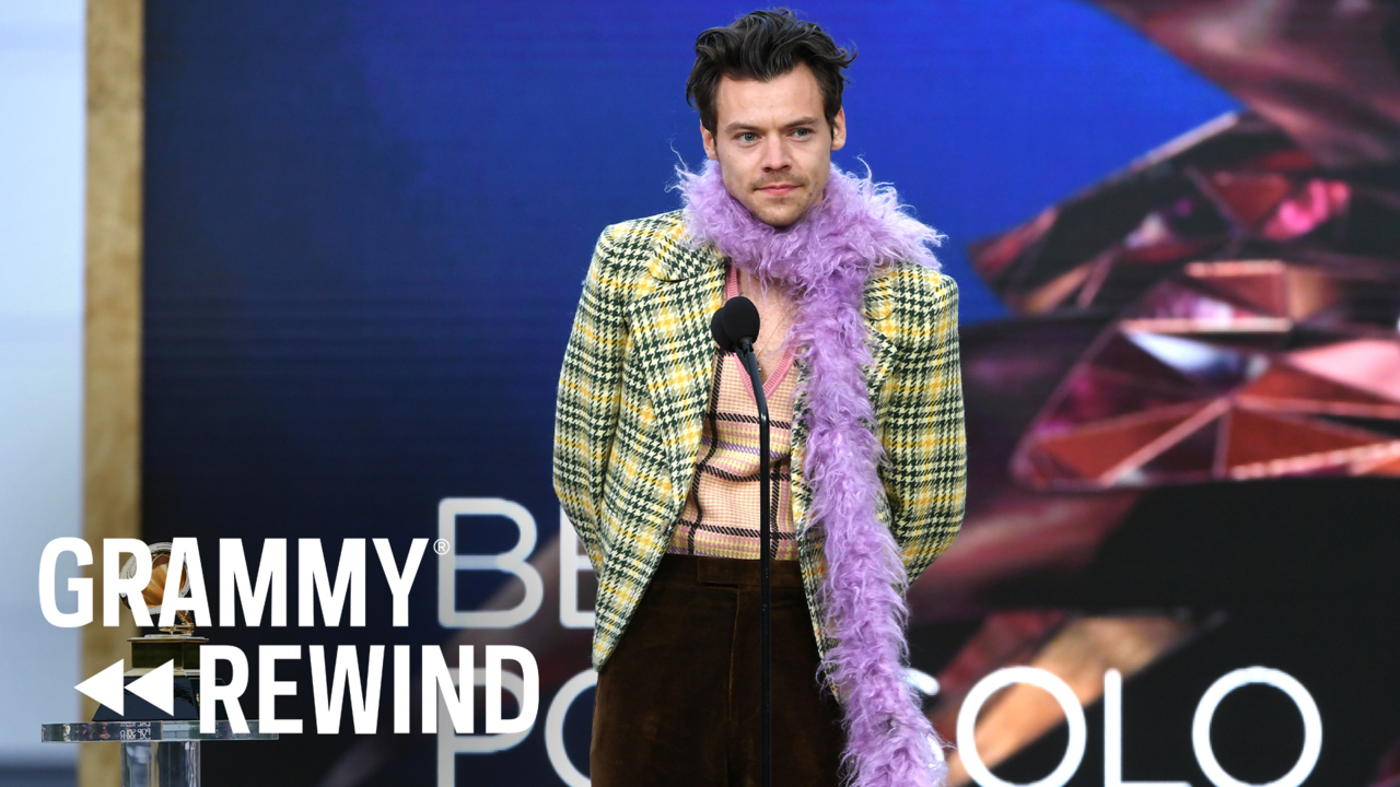 Harry Styles Wins GRAMMY For "Watermelon Sugar"