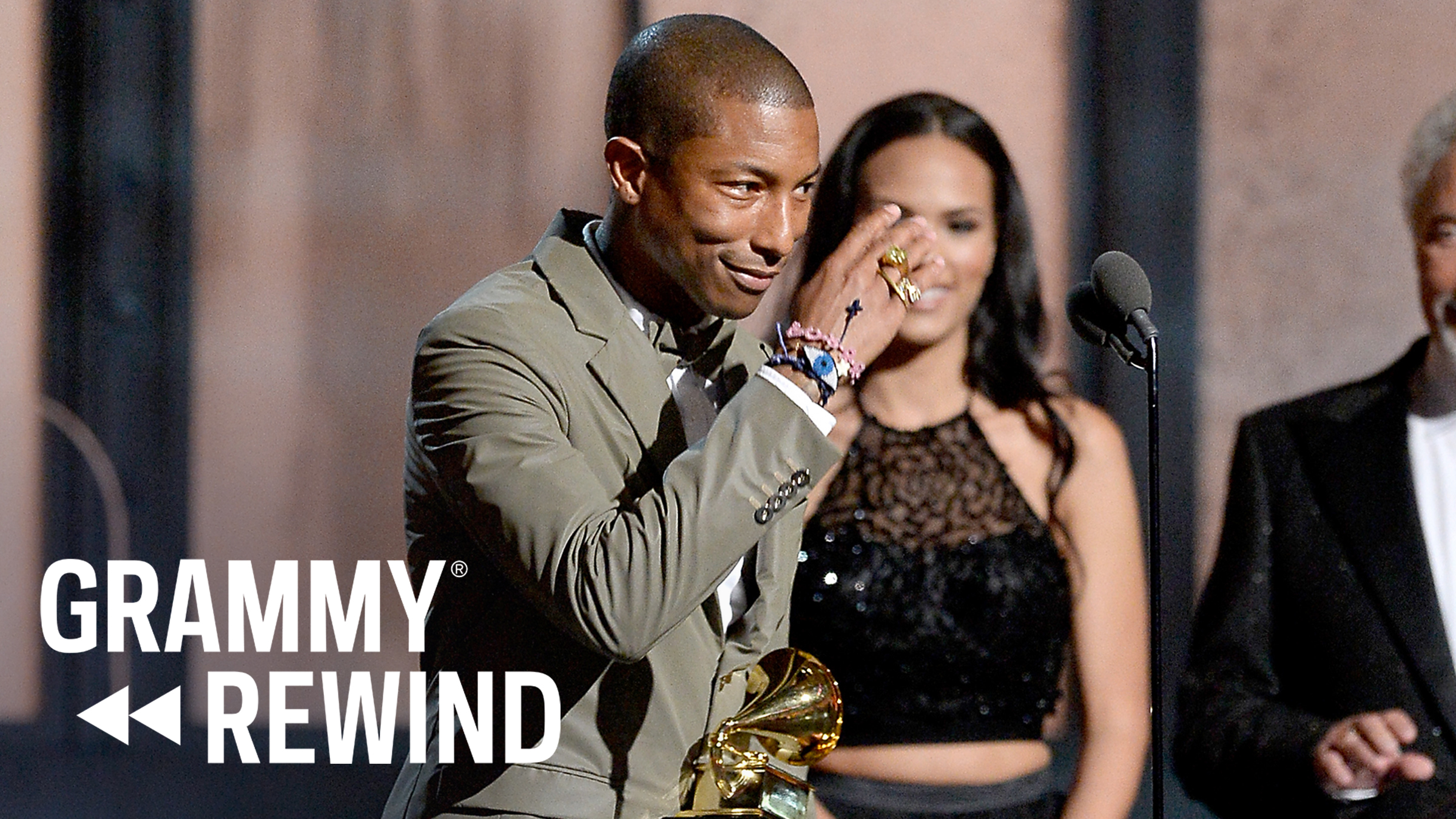 Watch Pharrell Williams' "Happy" GRAMMY Win