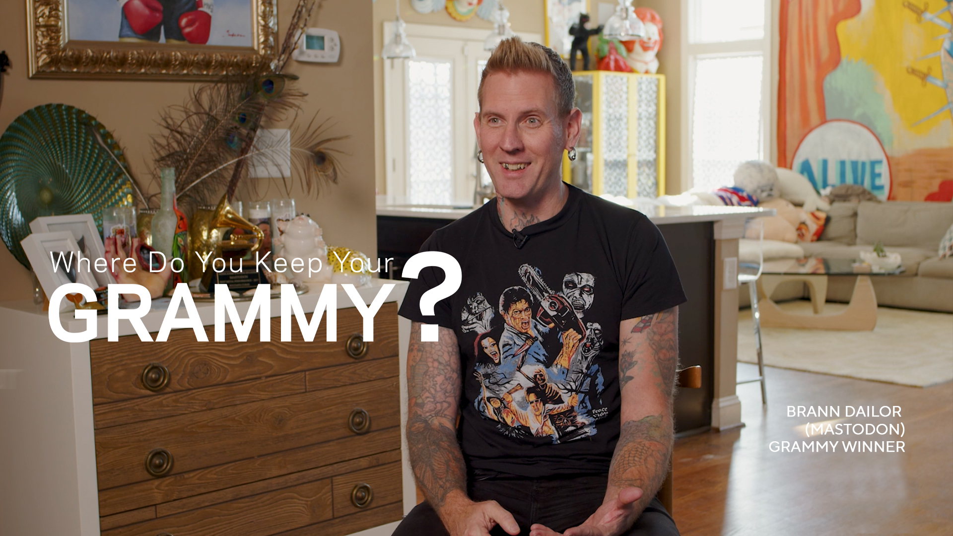 Watch Brann Dailor Unveil His GRAMMY Display