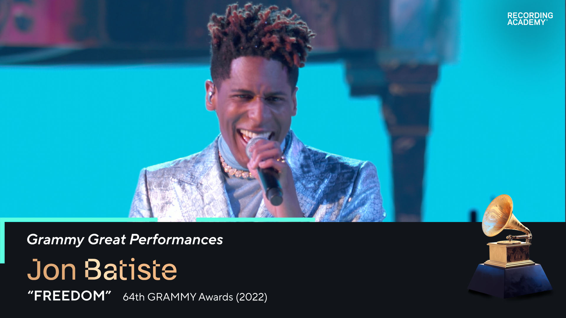 Watch Jon Batiste Deliver An Electrifying Performance Of "Freedom" At The 2022 GRAMMYs | GRAMMY Great Performances